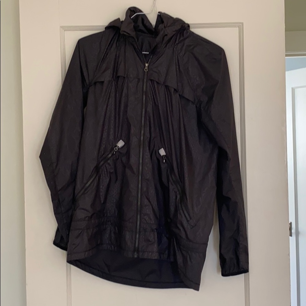 Lululemon charcoal grey zip up running jacket
